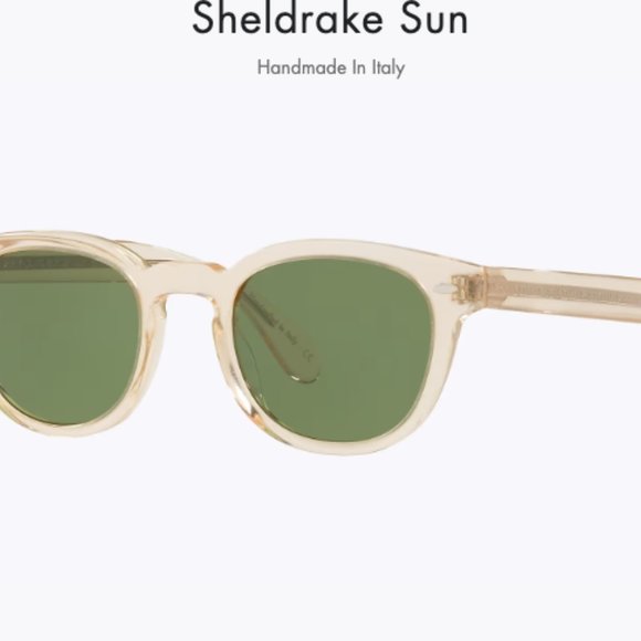 OLIVER PEOPLES SHELDRAKE in Buff / Green C MSRP$462 Orlando Bloom’s Fav - Picture 11 of 16